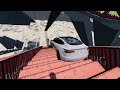 BeamNG Drive #2 Cars vs Stairs Crashes! |VehicleCrashKIT