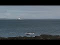 CalMac ferry approaching Brodick| Isle of Arran | Ferry|Calm sea |Fremantle stock footage|E19R29 041