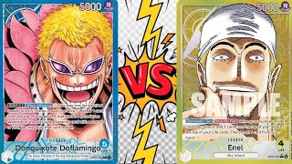 OP01 Donquixote Doflamingo Vs OP05 Enel // OPTCG // Store Tournament Gameplay OP09