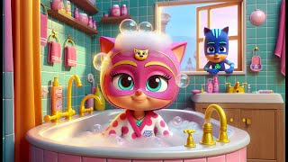 OWLETTE’s Relaxing Bath Time Caught CATBOY’s Attention | Catboy's Life Story | PJ MASKS 2D Animation