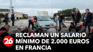 Francia: los sindicatos reclaman un salario mínimo de 2.000 euros