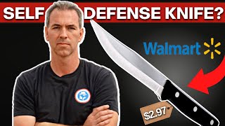 Ex CIA Buys $2.97 WALMART KNIFE for Self-Defense... Is this really worth it?