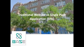 The difference between a traditional website and a single page application (SPA) explained.