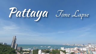 4K Time Lapse | Pattaya Beach, Sea, Sky \u0026 Weather (2023-11-18) Daytime in 3 Minutes