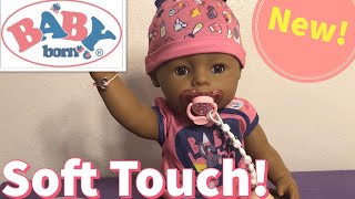 New Soft Touch Baby Born by Zapf Creation Box Opening and Review! 😱