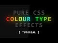 Colour Type Text Effects | Text Typing Animation Tutorial Using html and CSS