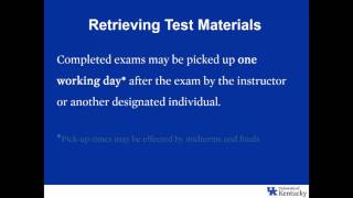 Scheduling an Exam at the Accommodated Testing Center