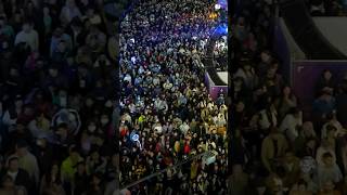 The crowds after the Vivid Sydney drone show...