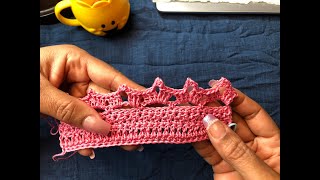 Easy and beautiful edge.#crochet. Crochet for beginners. Easy crochet border.#diy #crochetdebutant