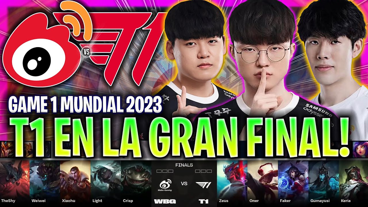 COMIENZA LA MEJOR FINAL DE LA HISTORIA! | WBG Vs T1 Game 1 WORLDS FINAL ...