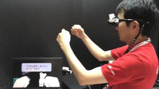 Intelligent glasses by NTT DOCOMO, Vuzix's STAR XL W/ depth Sensor - CEATEC JAPAN 2013