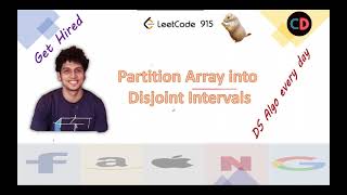 Partition Array into Disjoint Intervals | Leetcode 915 | Live coding session 🔥🔥🔥