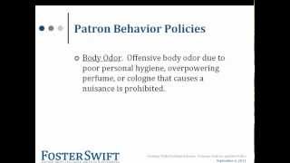 WEBINAR | Problem Patrons: Developing and Enforcing Patron Behavior Policies