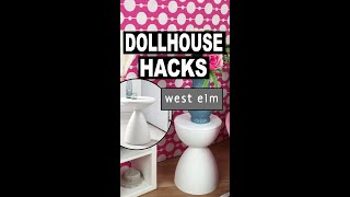 One Sixth Scale Furniture Dupes Dollhouse Hacks #shorts