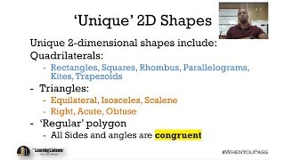 General Knowledge Test - Math Bootcamp - Competency 2 - Skill 1 - 'Unique' 2D Shapes
