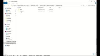 Flask tutorial - Part 1 - Setting up the folders needed