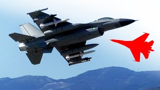 Flying the F-16 Over a Mind Blowing Mountain Range! ✈️ FMS RC Jet