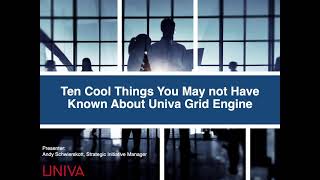Ten Cool Things You May Not Have Known About Altair Grid Engine