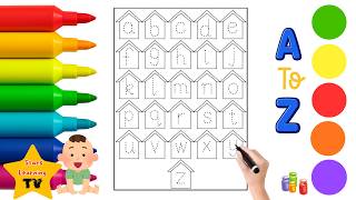 Learn to Write the Alphabet! | Fun House Letter Tracing for Kids #alphabets #educationalvideo