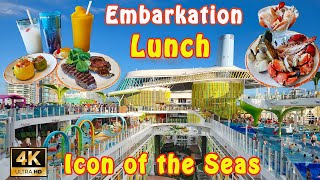 4K | Icon of the Seas:  Sumptuous Lunch At Windjammer On Embarkation Day | PortMiami