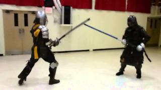 Adam Great Sword vs Shawn Media East KingdomSCA fighter practice  4.1.14