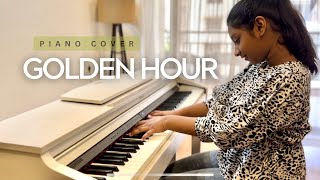 JVKE - Golden Hour | piano cover by (Sruthi Hasini) from India