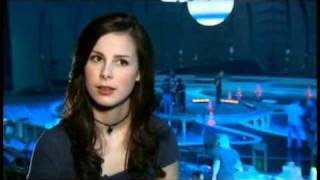 Lena Meyer-Landrut - interview at the Satellite video shoot 2010 (english subs)