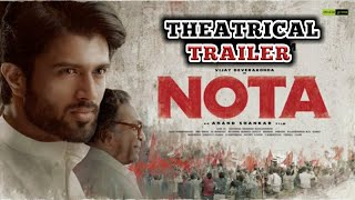 NOTA Theatrical Trailer | Vijay Deverakonda | Anand Shankar | Nota Trailer | Studio Green