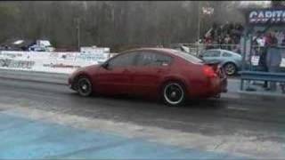 2004 Nissan Maxima Makes a 12.94 pass