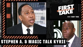 Stephen A. & Magic Johnson discuss Kyrie Irving's impact on the Nets' title hopes | First Take
