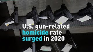 U.S. gun-related homicide rate surged in 2020