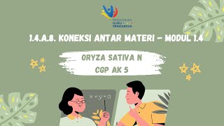 1.4.a.8. KONEKSI ANTAR MATERI - MODUL 1.4. BUDAYA POSITIF