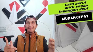 cara meraut bambu arku layangan seot ,meraut arku sayap layangan seot mudah