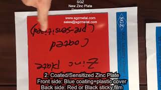 SGZ new zinc plate basic description