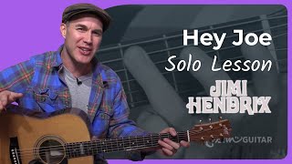 Hey Joe Solo Guitar Lesson | Jimi Hendrix