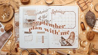 🏷 plan with me | september 2023 bullet journal setup - with my journal kit