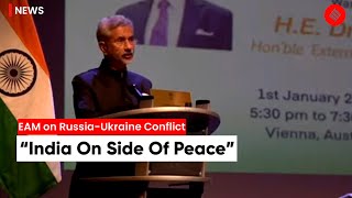 “India On Side Of Peace”: EAM Jaishankar On Russia-Ukraine Conflict