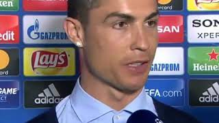 Cristiano Ronaldo Being interviewed After Juventus Match