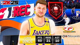 This LUKA DONCIC BULLY GUARD BUILD is UNSTOPPABLE in RANDOM REC on NBA 2K25!