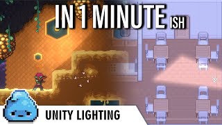 New Unity 2D lighting in 1 MINUTE ish