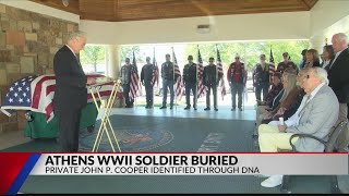 Athens World War II soldier unidentified for decades gets final resting place