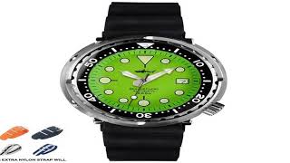 Heimdallr Mens Diver Watches Automatic Watch Tuna Mechanical Wristwatch Sport Diving 200M