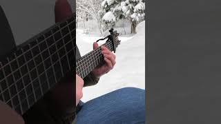 【Enya Nova Go】雪の中でソロギター ｢JOKER / Kenta Yago｣Fingerstyle Guitar Cover #Shorts