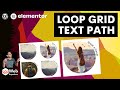 Loop Grid Template with Text Path - Posts and Products - Elementor Wordpress Tutorial