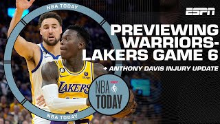 Anthony Davis injury update & previewing Warriors vs. Lakers Game 6 | NBA Today
