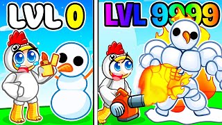 Niveau 1 Noob vs Niveau 999 Hacker LANCE FLAMME le plus FORT de Roblox !