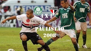 Palmeiras 4 x 1 São Paulo - Campeonato Paulista 2008 - Gols