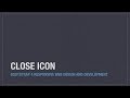 Bootstrap 4 (Alpha 6) utilities: Close icon