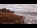 walk during nor easter at sag harbor long island on october 11 2019