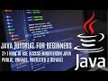 Java tutorial for beginners 31: How to Use Access Modifiers; Public, Private, Protected & Default